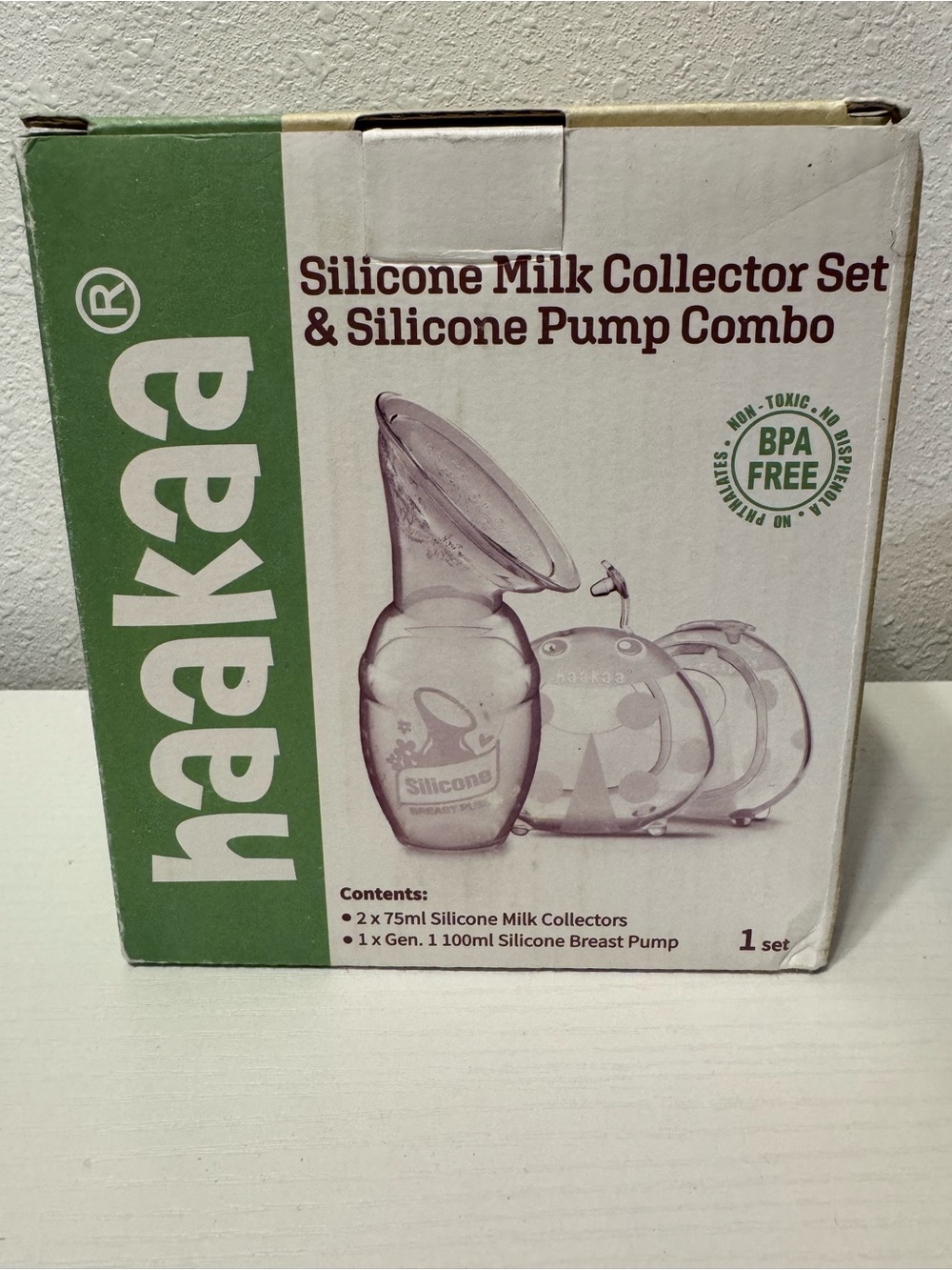 🤱 Haakaa Silicone Milk Collector Set & Silicone Breast Pump Combo